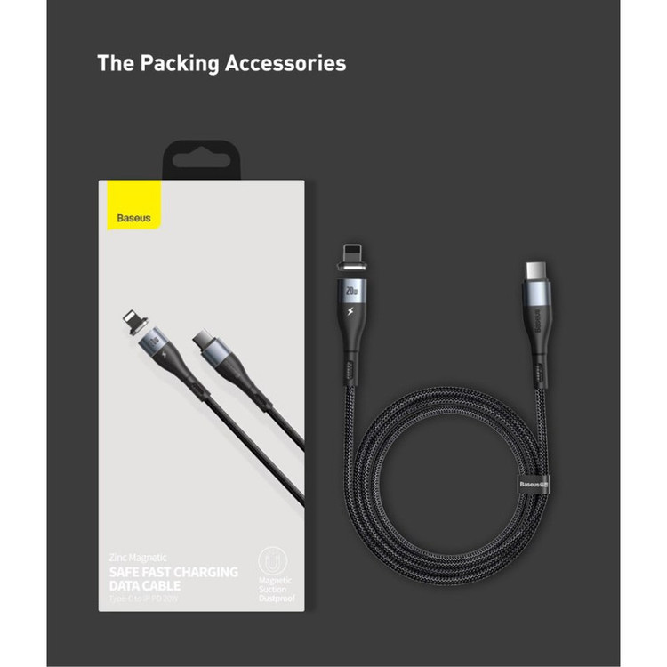 کابل تبدیل USB-C به لایتنینگ بیسوس مدل CATLXC-01 طول 1 متر