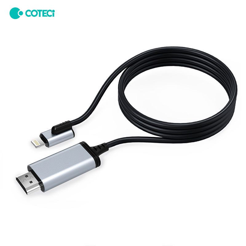 کابل تبدیل لایتنینگ به HDMI کوتسی مدل 33024 طول 1.8 متر