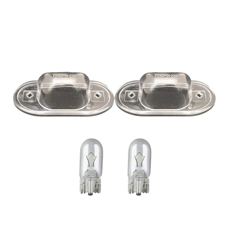 چراغ پلاک خودرو قطعه سازان کبیر مدل EK-PRIDE-30976 مناسب برای پراید به همراه لامپ مجموعه 4 عددی