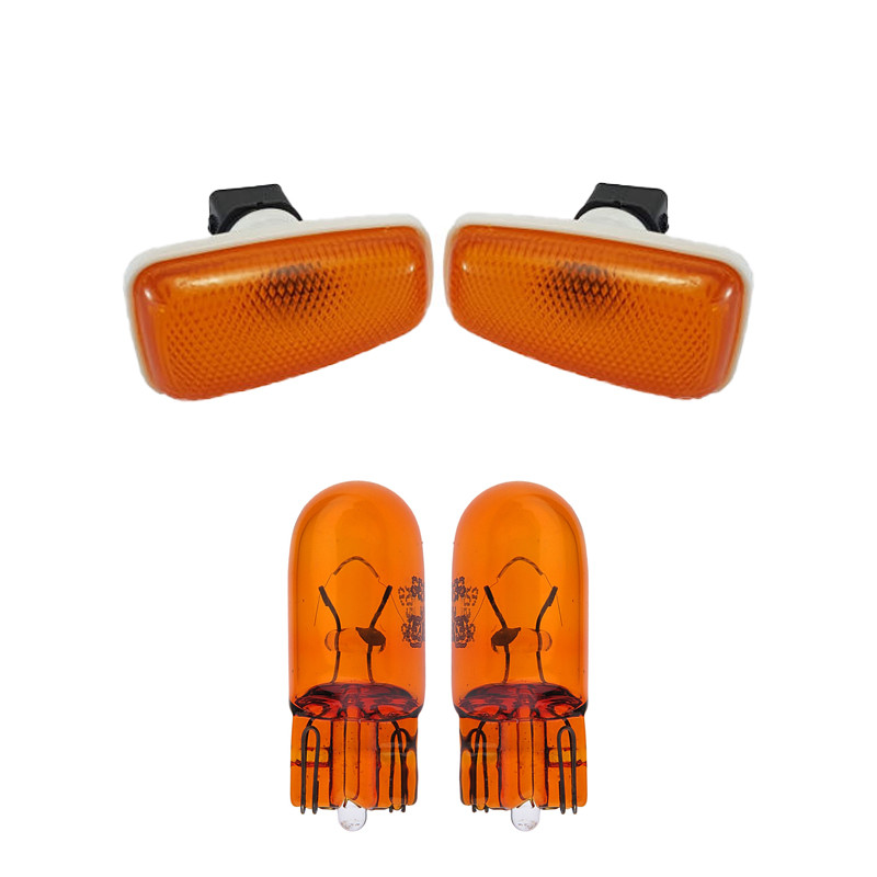 چراغ گلگیر خودرو قطعه سازان کبیر مدل LIGHT-XANTIAORG-30943 مناسب برای زانتیا به همراه لامپ مجموعه 4 عددی