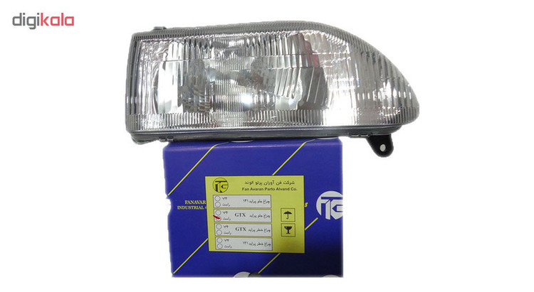 چراغ جلوی راست خودرو فن آوران پرتو الوند مدل PS123 مناسب برای پراید GTX