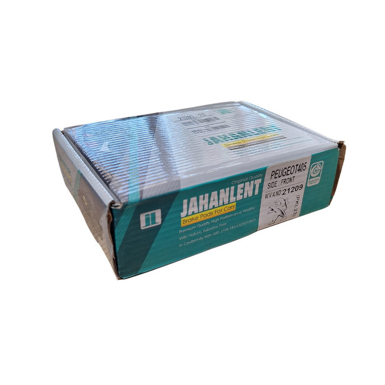 لنت ترمز جلو جهان لنت کاشان کد 21209 مناسب برای پژو 405