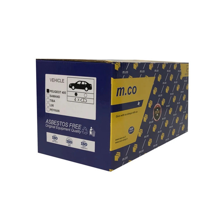 لنت ترمز عقب خودرو امکو مدل M112003 دو جفت مناسب برای پارس معمولی